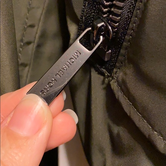 Michael Kors green bomber jacket - Picture 3 of 5